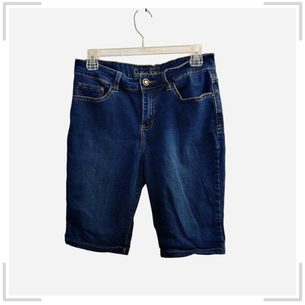 Dark Wash Denim Bermuda Shorts